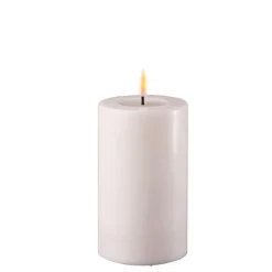 Outlet Deluxe Homeart LED Stumpenkerze Real Flame weiß