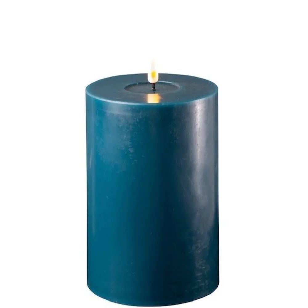 Discount Deluxe Homeart LED Stumpenkerze Real Flame petroleum