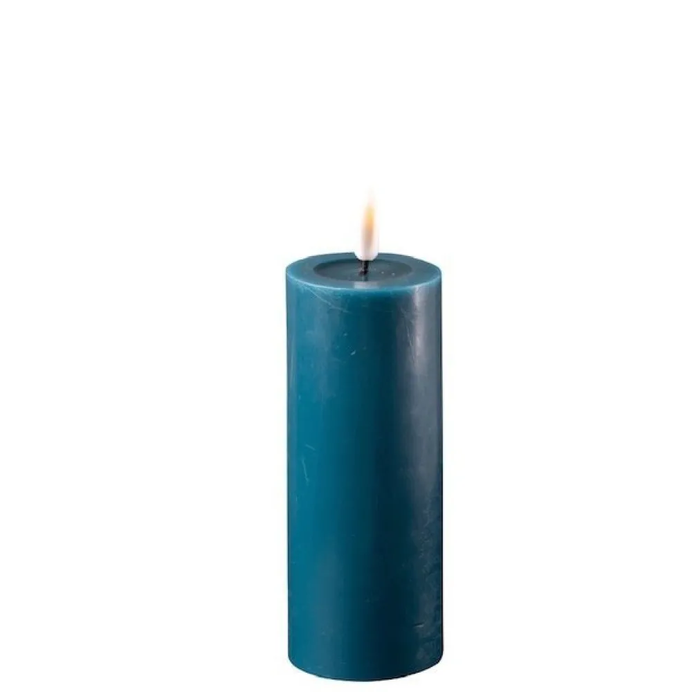 Discount Deluxe Homeart LED Stumpenkerze Real Flame petroleum