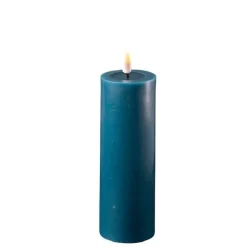 Discount Deluxe Homeart LED Stumpenkerze Real Flame petroleum