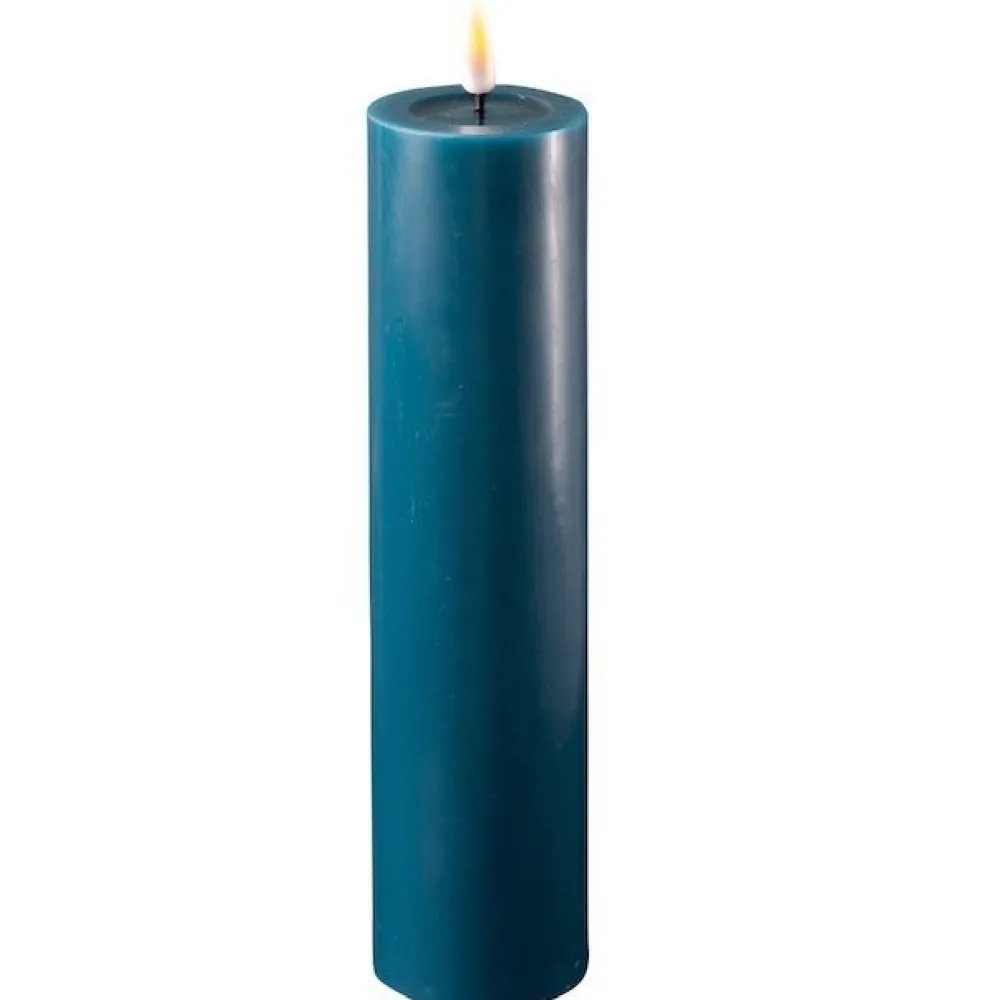 Discount Deluxe Homeart LED Stumpenkerze Real Flame petroleum