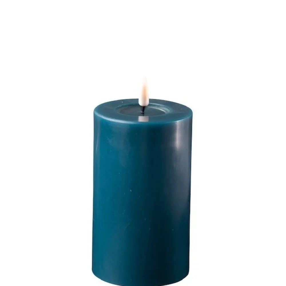 Discount Deluxe Homeart LED Stumpenkerze Real Flame petroleum