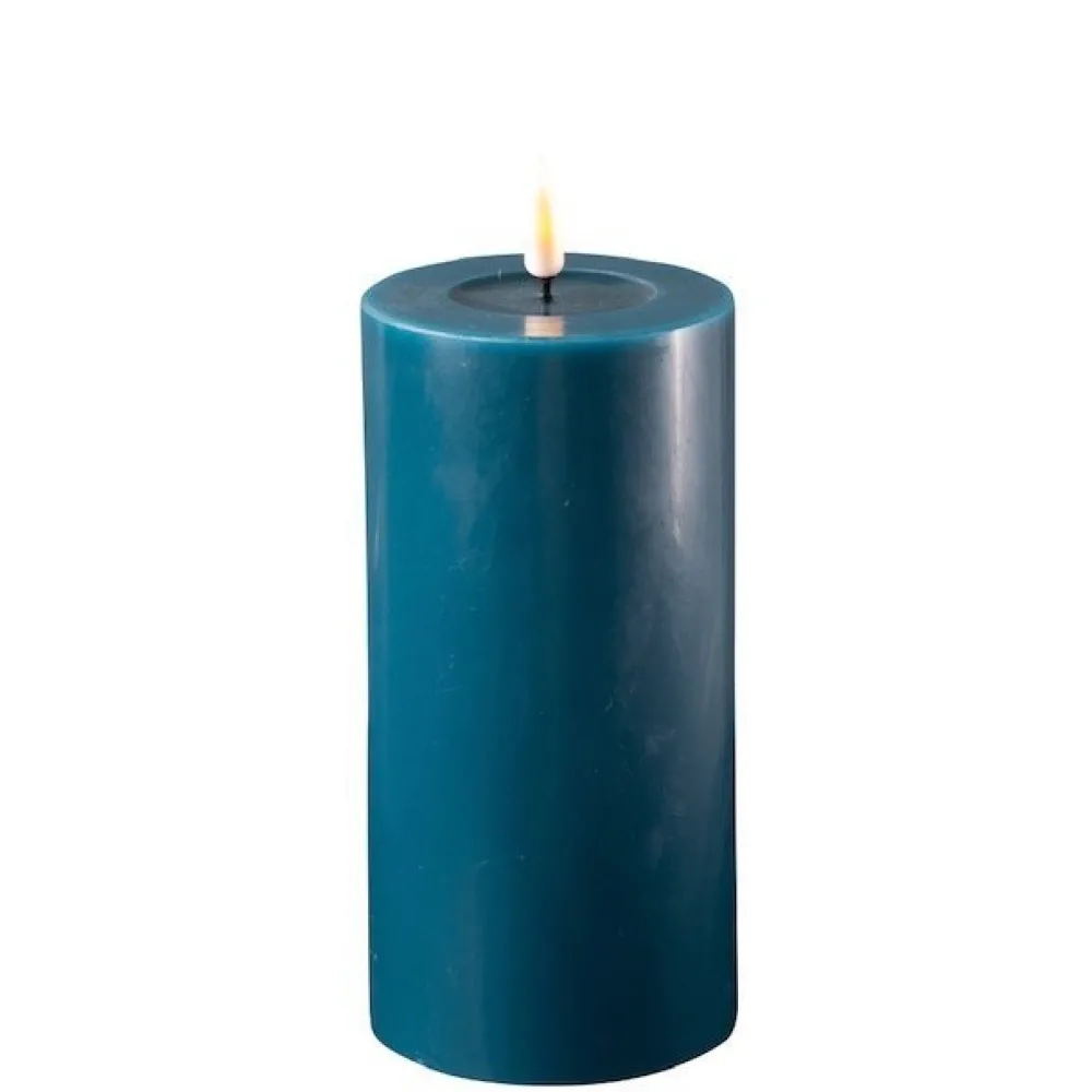 Discount Deluxe Homeart LED Stumpenkerze Real Flame petroleum
