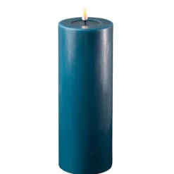 Discount Deluxe Homeart LED Stumpenkerze Real Flame petroleum