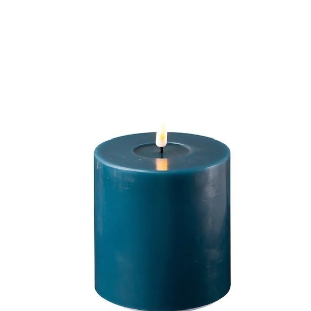 Discount Deluxe Homeart LED Stumpenkerze Real Flame petroleum