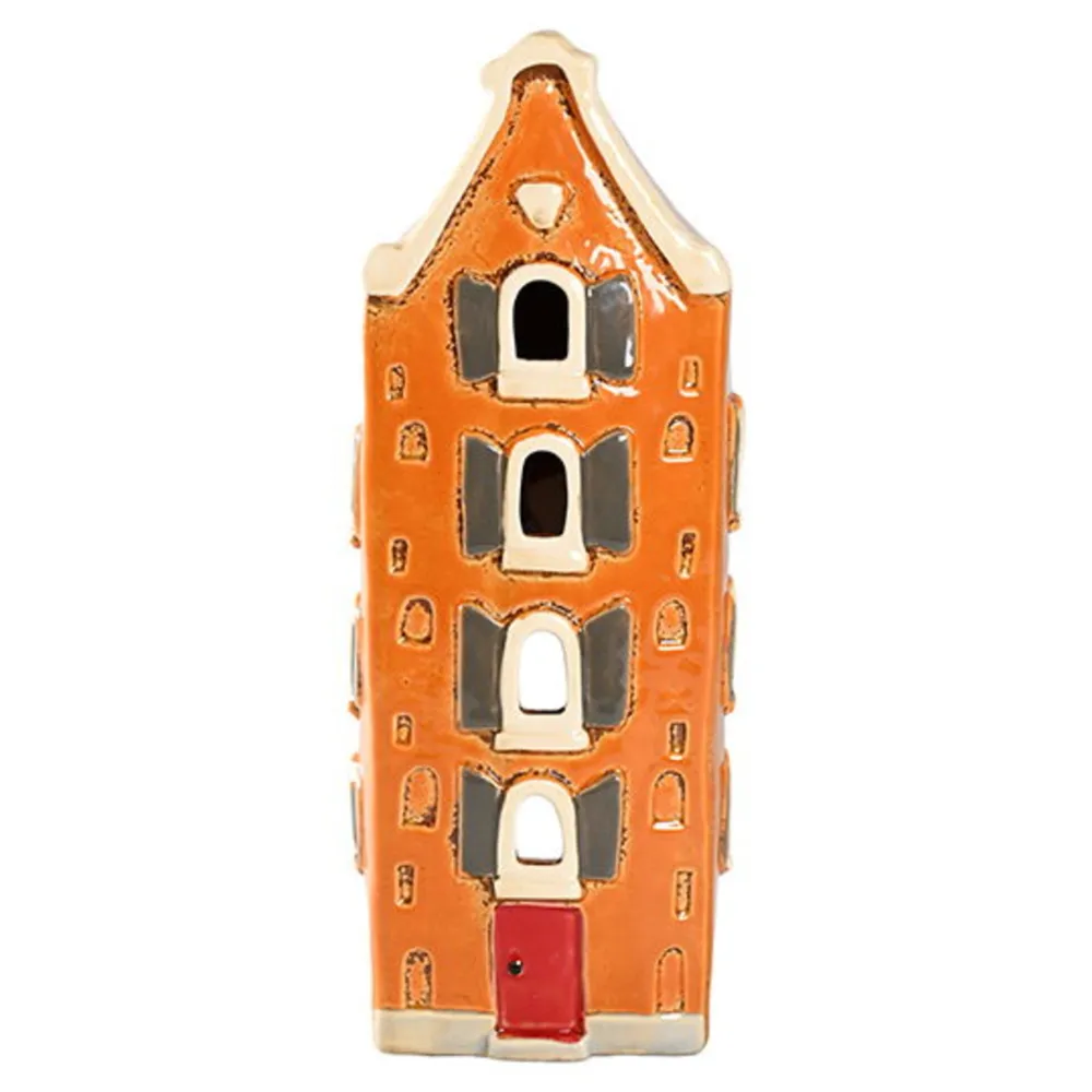 Clearance Det Gamle Apotek Lichthaus Keramikhaus altes Stadthaus orange