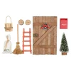 Det Gamle Apotek Wichteltür-Set aus Holz, 9-teilig mit Zubehör