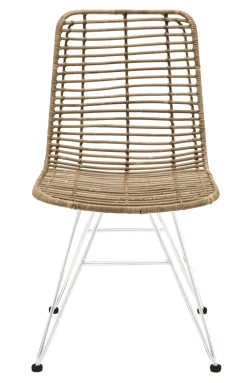 Online Faktorei Rattan-Stuhl mit Metall Gestell