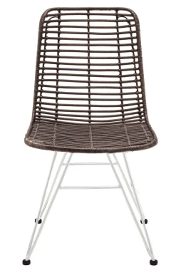 Online Faktorei Rattan-Stuhl mit Metall Gestell