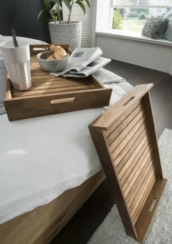 Clearance Faktorei Teakholz Tablett-Set 2-tlg