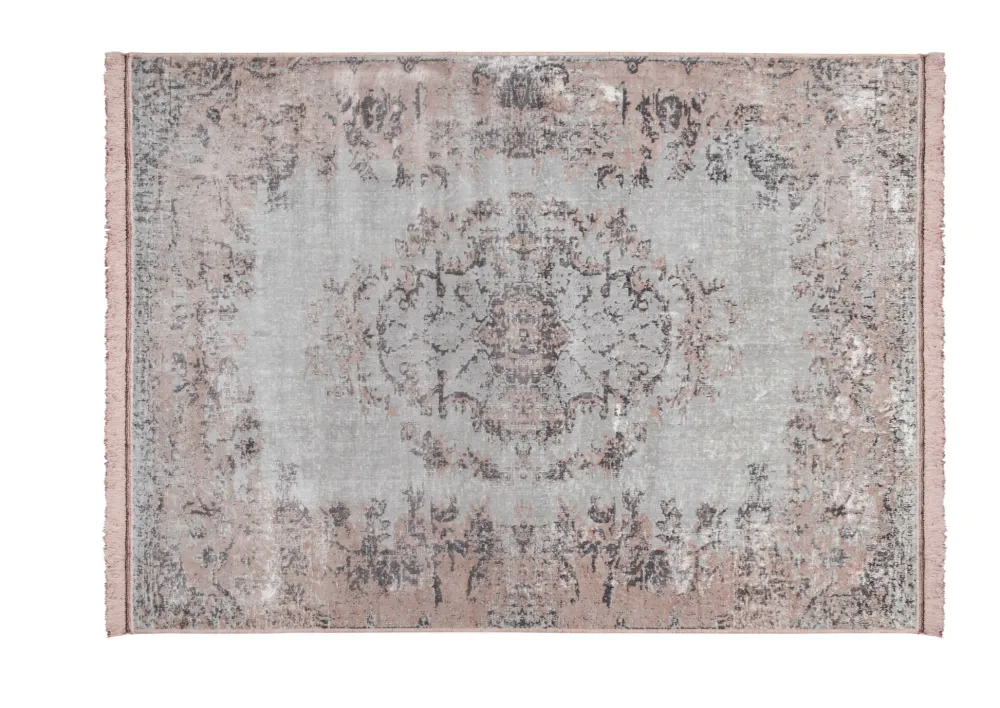Discount Faktorei Vintage-Teppich VAN DYCK mit Fransen