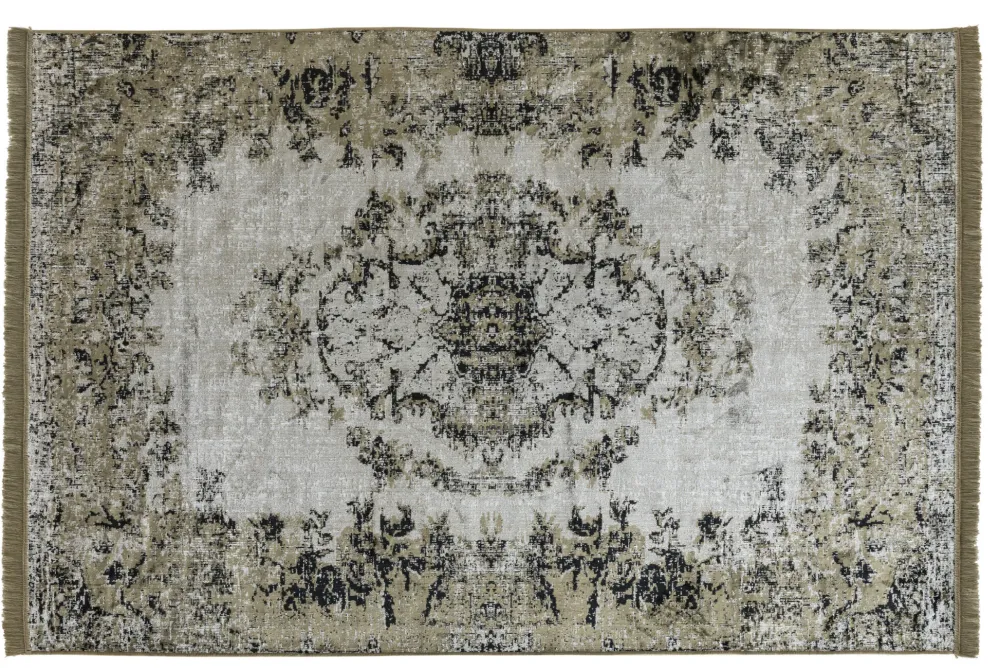 Discount Faktorei Vintage-Teppich VAN DYCK mit Fransen