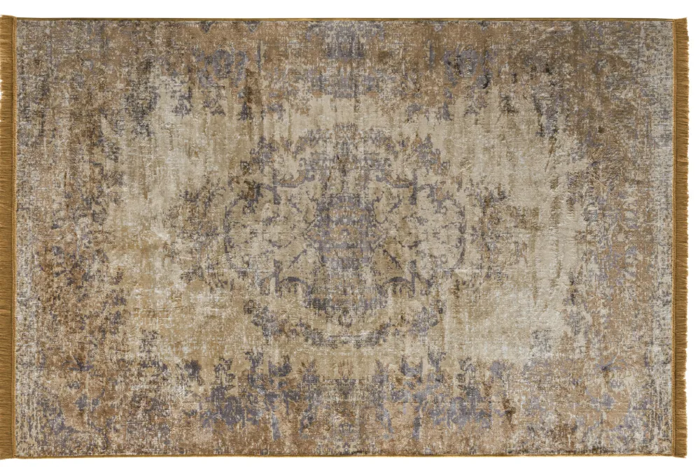 Discount Faktorei Vintage-Teppich VAN DYCK mit Fransen