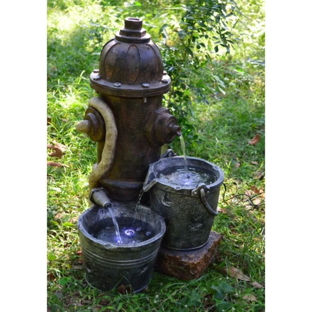 New Garden Pleasure Garten-Brunnen HERMES in Stein-Optik