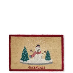 Discount GreenGate Fussmatte Schneemann weiß