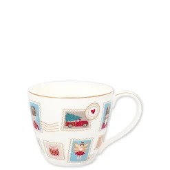 New GreenGate Mug Xmas Letter white