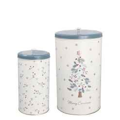 Online GreenGate Runde Dosen Lucie Xmas 2er Set