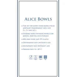 Clearance GreenGate Schüssel 3er Set Alice aus Kunststoff