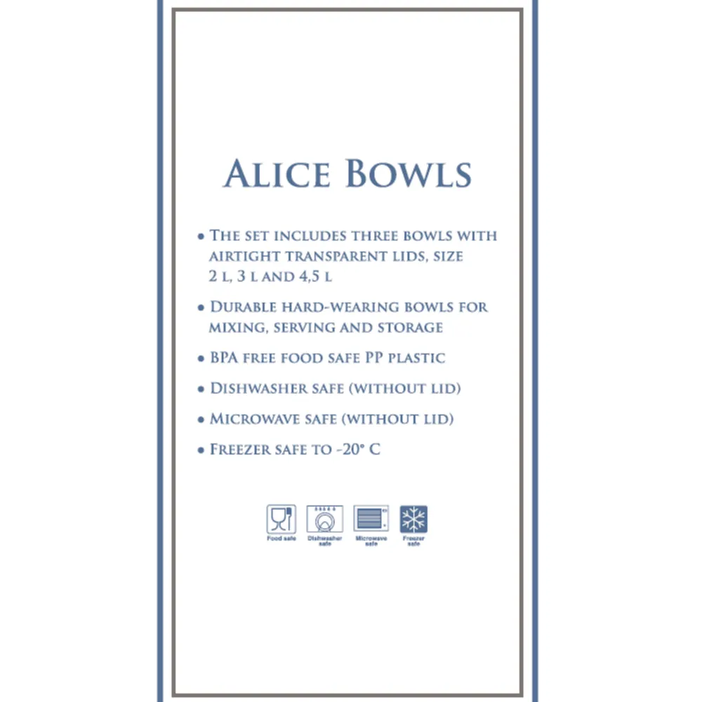 Clearance GreenGate Schüssel 3er Set Alice aus Kunststoff