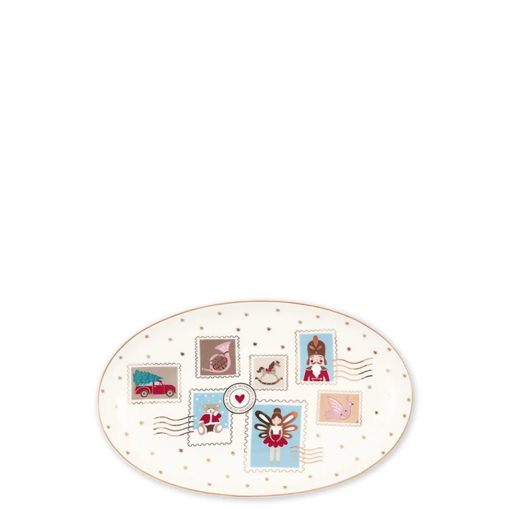 Clearance GreenGate Servierplatte Xmas Letter white