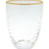 Best GreenGate Wasserglas Cutting mit Goldrand