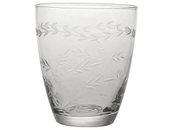 Outlet GreenGate Wasserglas klar mit Schliff