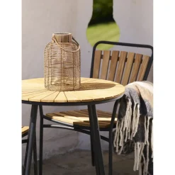 New House Nordic Brentford Garten Lampe mit Solar, Polyrattan