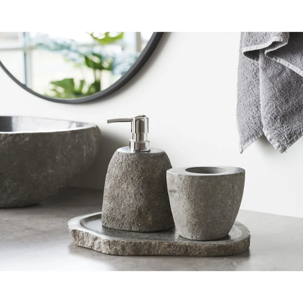 Outlet House Nordic Gara Bad Becher, Zahnputzbecher aus Stein
