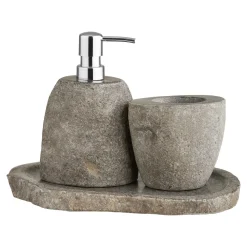 Discount House Nordic Gara Badezimmer Waschbecken Set, Seifenspender, Becher