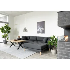 House Nordic Künstlicher Geigenblattbaum, Grünpflanze XXL
