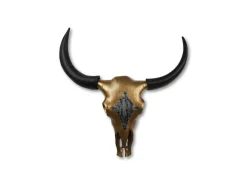 Online HSM Collection Büffelkopf Gold/Schwarz Metall