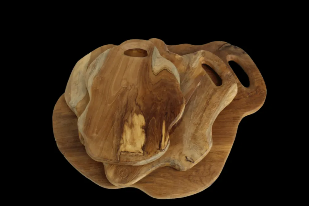 Sale HSM Collection Holztablett Teakholz natur