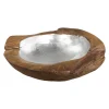 Outlet HSM Collection Obstschale Teakholz mit Aluminiumschale silber