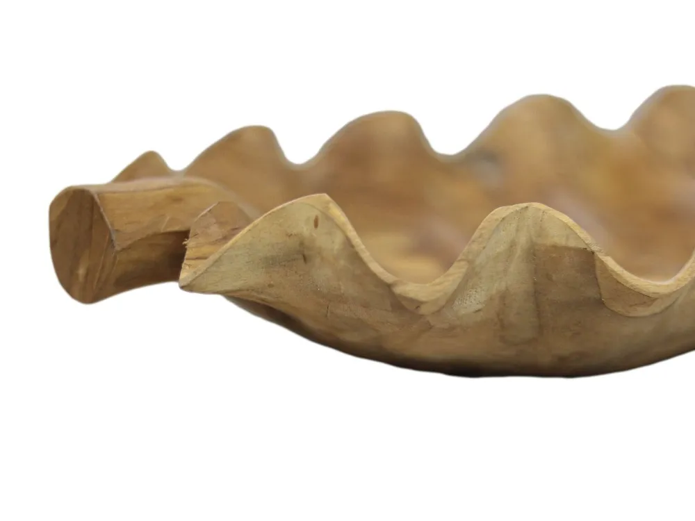 Outlet HSM Collection Obstschale Leaf Teakholz