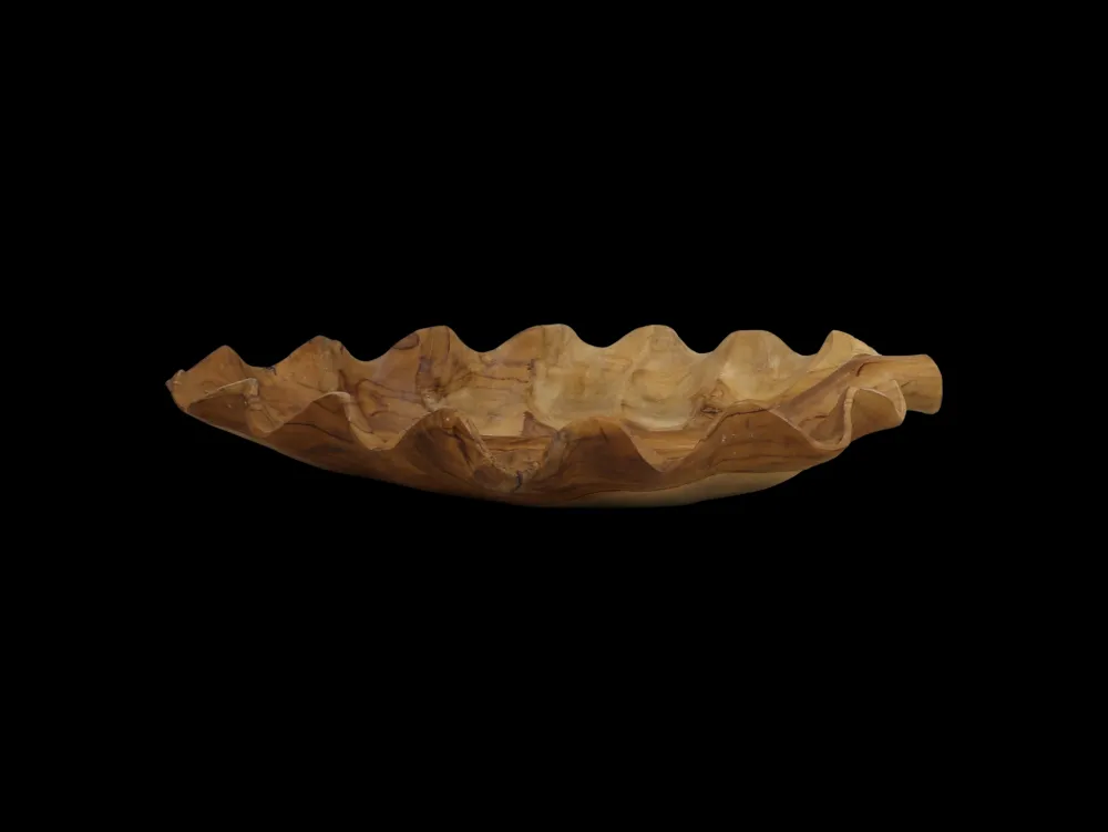 Outlet HSM Collection Obstschale Leaf Teakholz