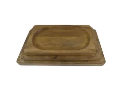 New HSM Collection Servierbretter Natural Mangoholz 3er-Set