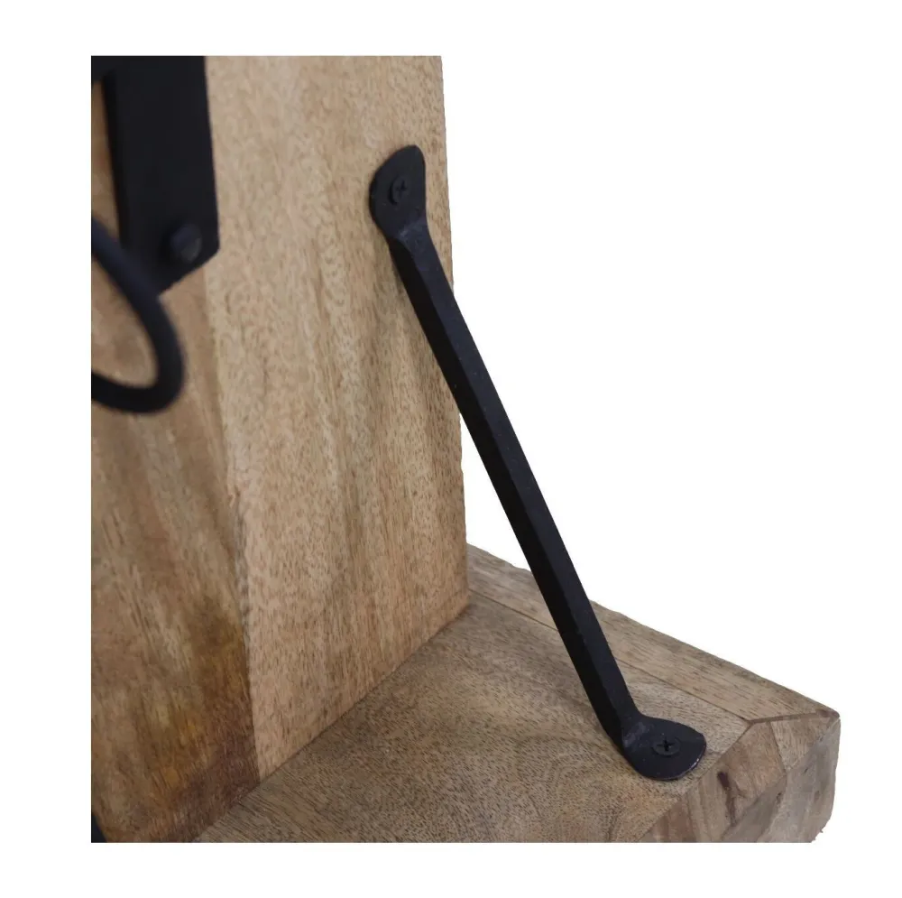 Clearance HSM Collection Stehendes Weinregal Holz Metall