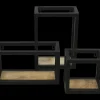 Best HSM Collection Wandregal Levels aus Mangoholz und Eisen