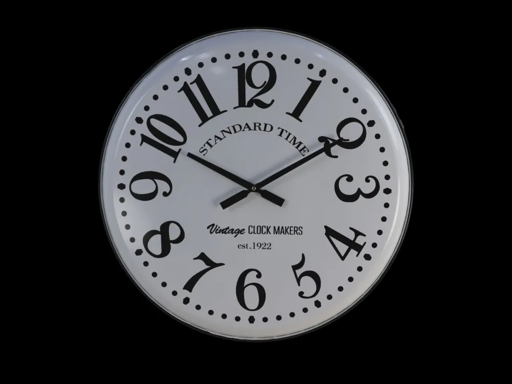 Online HSM Collection Wanduhr Roman weiß