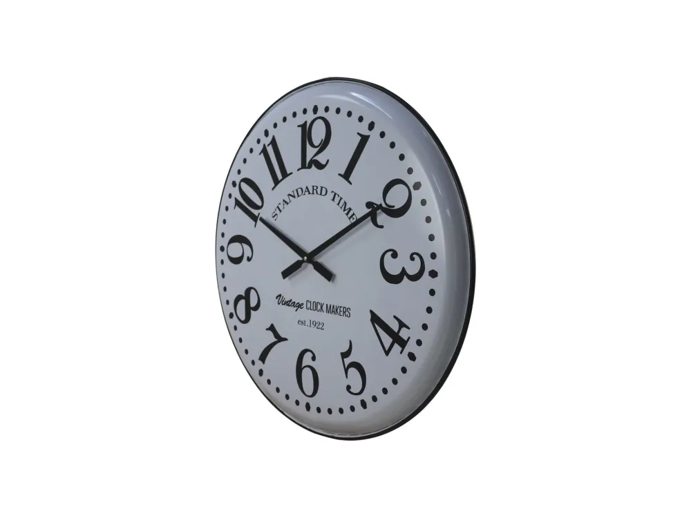 Online HSM Collection Wanduhr Roman weiß