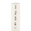 Discount IB Laursen Adventkerze 1-4 weiß mit Zahlen