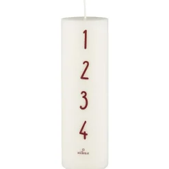 Discount IB Laursen Adventkerze 1-4 weiß mit Zahlen