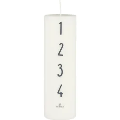 Discount IB Laursen Adventkerze 1-4 weiß mit Zahlen