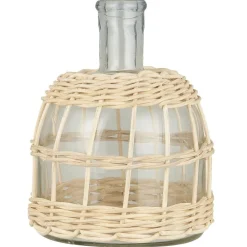 Discount IB Laursen Apothekerglas mit Rattangeflecht