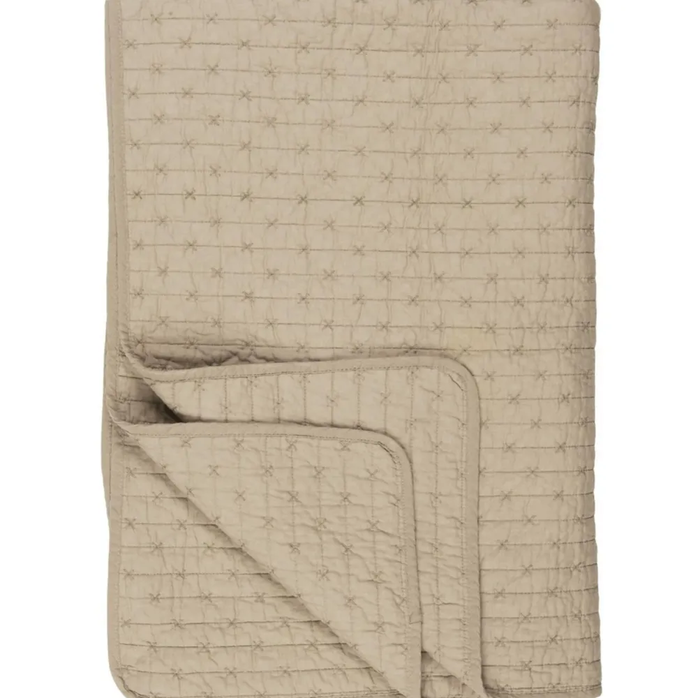 Clearance IB Laursen Baumwoll-Quilt mit Kreuzstichen