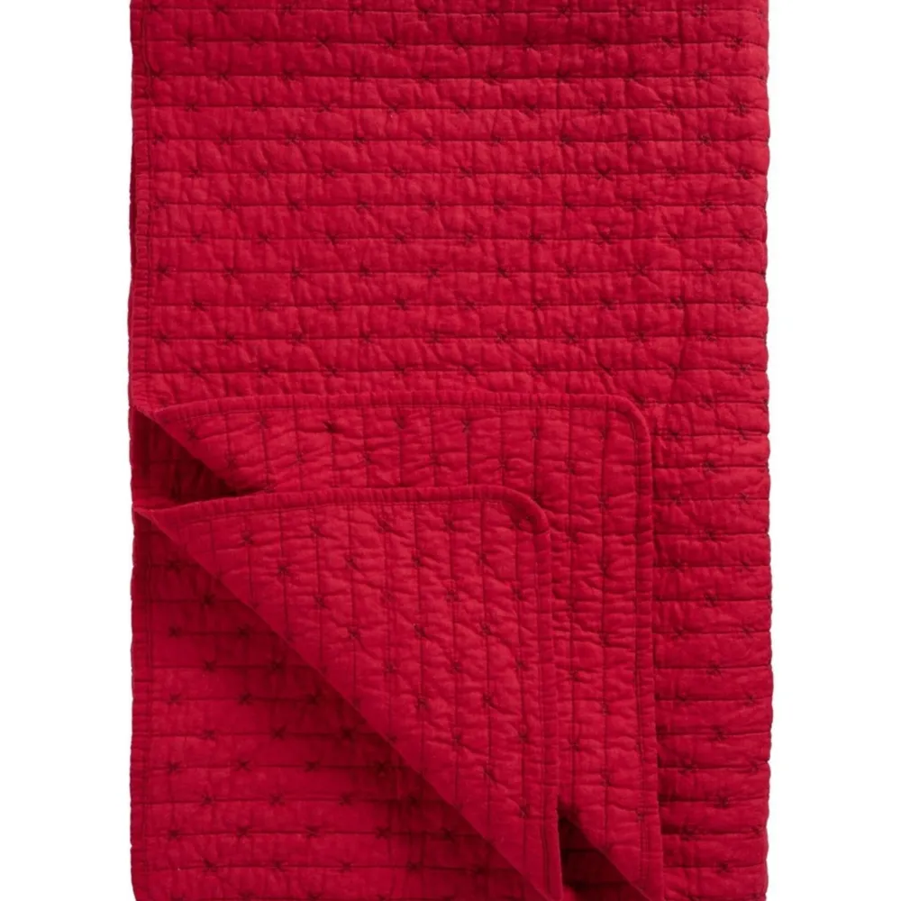 Clearance IB Laursen Baumwoll-Quilt mit Kreuzstichen