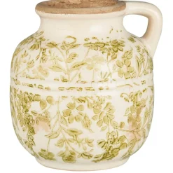 Online IB Laursen Blumenvase Green Blossom mit Henkel