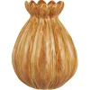New IB Laursen Blumenvase mit unregelmäßigen Rillen clay