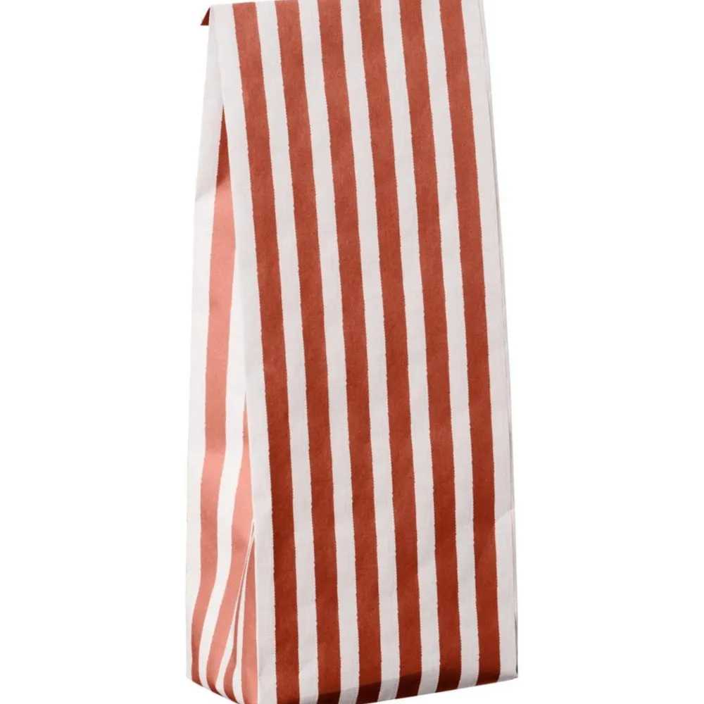 New IB Laursen Buntfalttüte mit Streifen Textil-Look