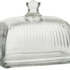 Online IB Laursen Butterbox aus Glas mit Rillen